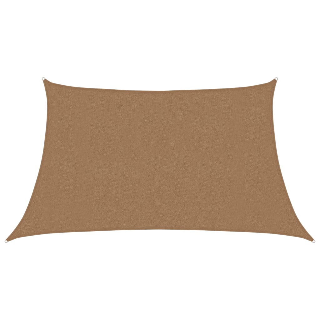 Sunshade Sail 160 g/m² Taupe 3/4x2 m HDPE