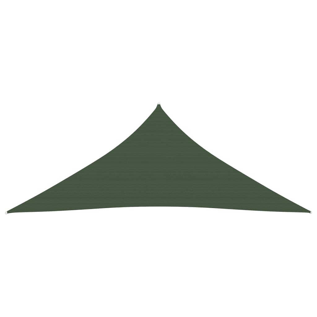 Sunshade Sail 160 g/m² Dark Green 5x6x6 m HDPE