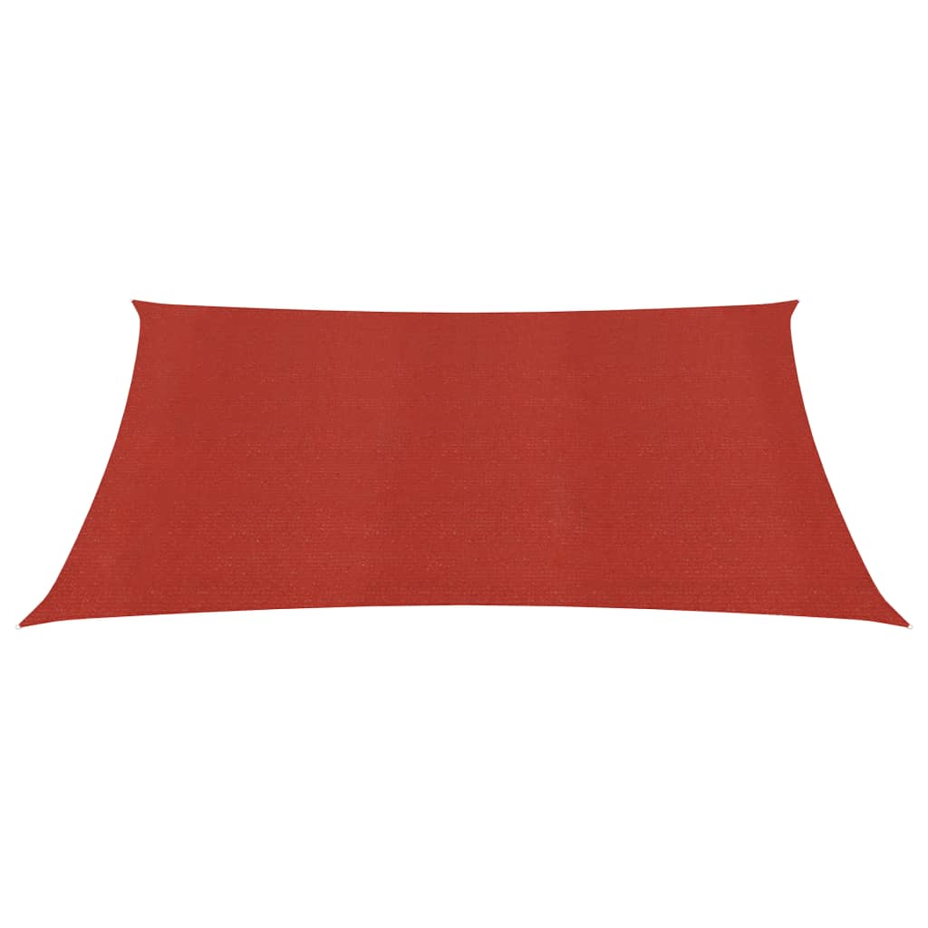 Sunshade Sail 160 g/m² Red 3.6x3.6 m HDPE