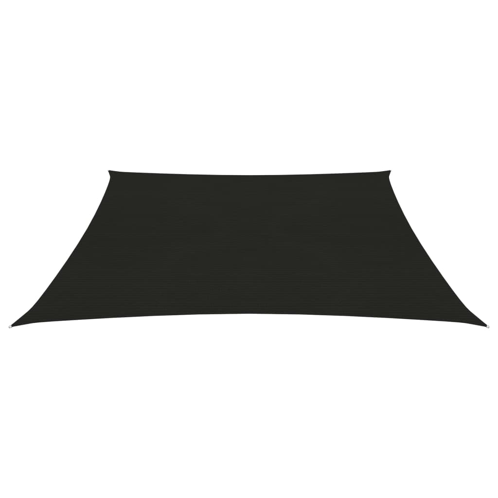 Sunshade Sail 160 g/m² Black 2.5x2.5 m HDPE