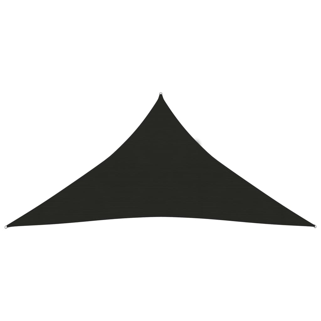 Sunshade Sail 160 g/m² Black 3.6x3.6x3.6 m HDPE