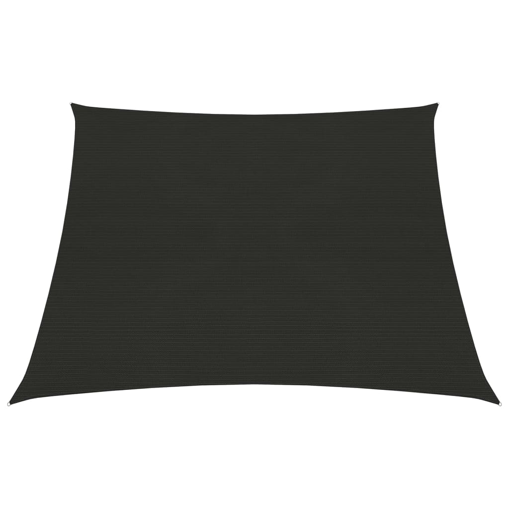 Sunshade Sail 160 g/m² Black 3/4x2 m HDPE