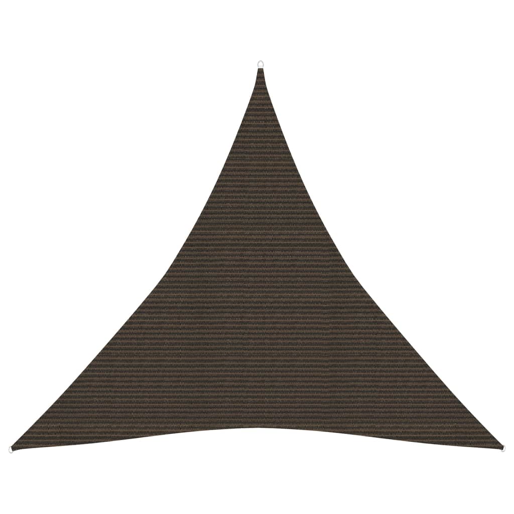 Sunshade Sail 160 g/m² Brown 4x4x4 m HDPE