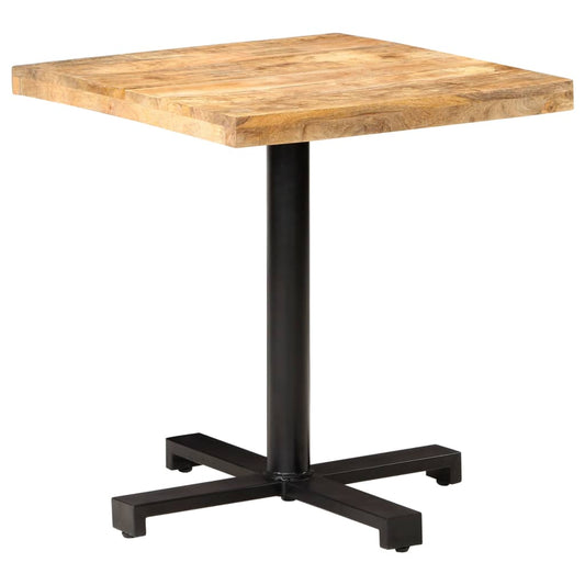 Bistro Table Square 70x70x75 cm Rough Mango Wood