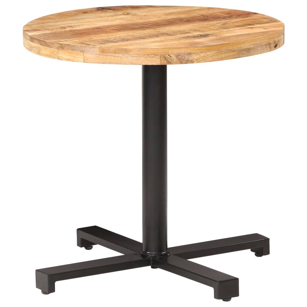 Bistro Table Round Ø80x75 cm Rough Mango Wood