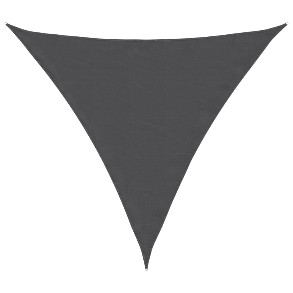 Sunshade Sail Oxford Fabric Triangular 4x4x4 m Anthracite