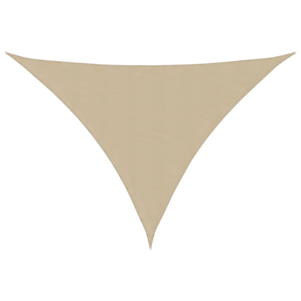 Sunshade Sail Oxford Fabric Triangular 3.5x3.5x4.9 m Beige