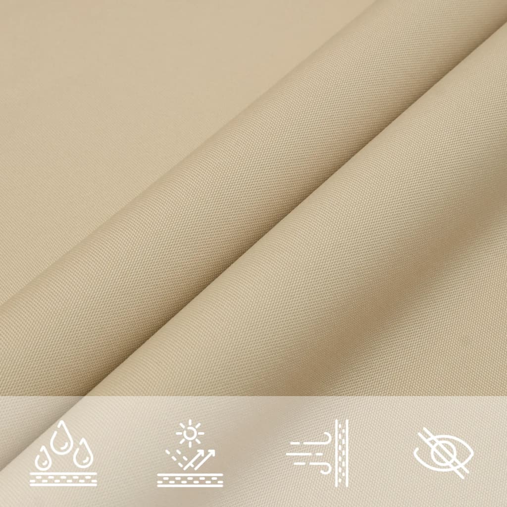 Sunshade Sail Oxford Fabric Triangular 3.5x3.5x4.9 m Beige