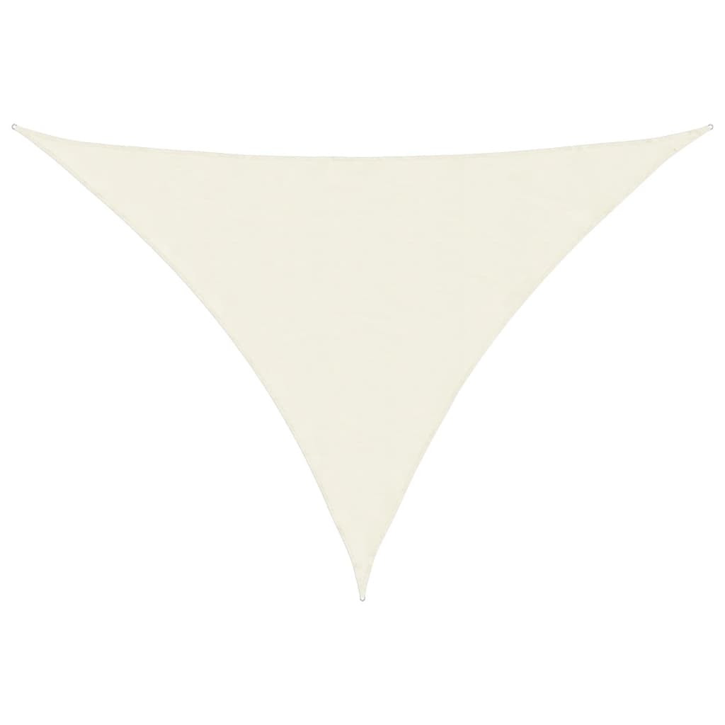 Sunshade Sail Oxford Fabric Triangular 3x4x4 m Cream