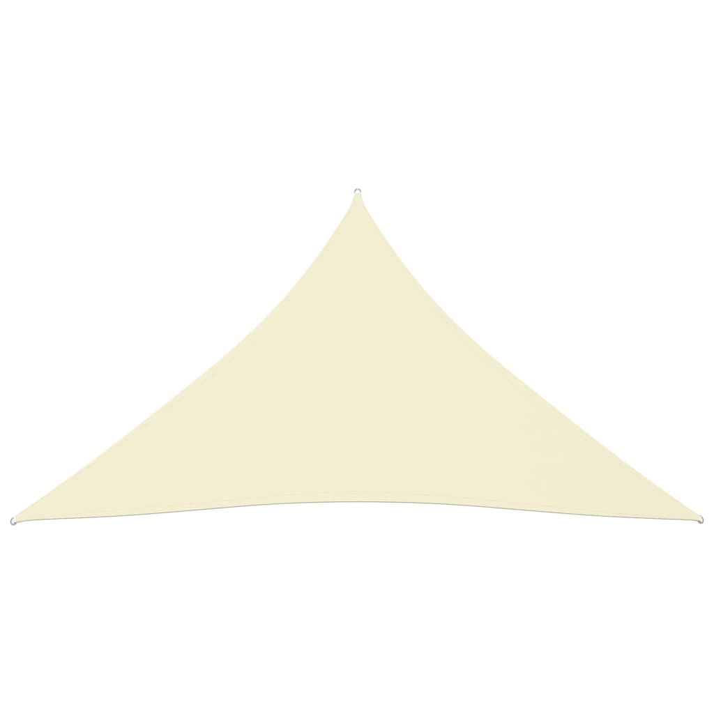 Sunshade Sail Oxford Fabric Triangular 3x4x4 m Cream