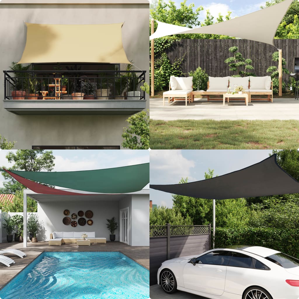 Sunshade Sail Oxford Fabric Triangular 3.6x3.6x3.6 m White