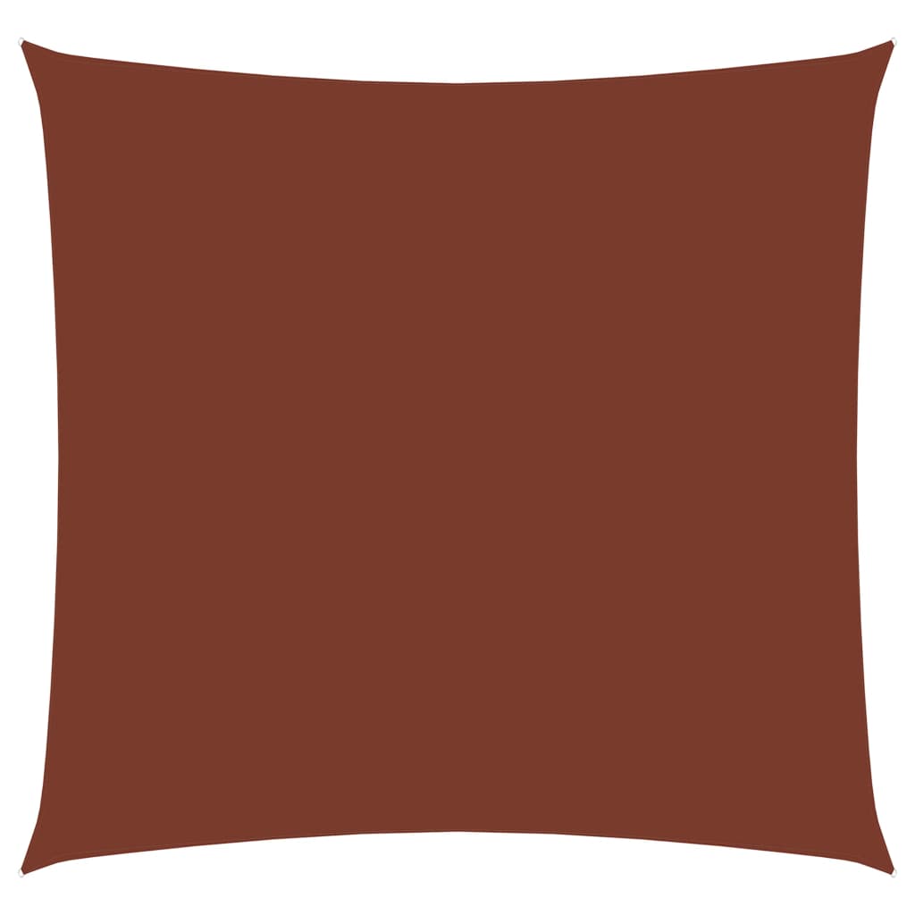 Sunshade Sail Oxford Fabric Square 4x4 m Terracotta