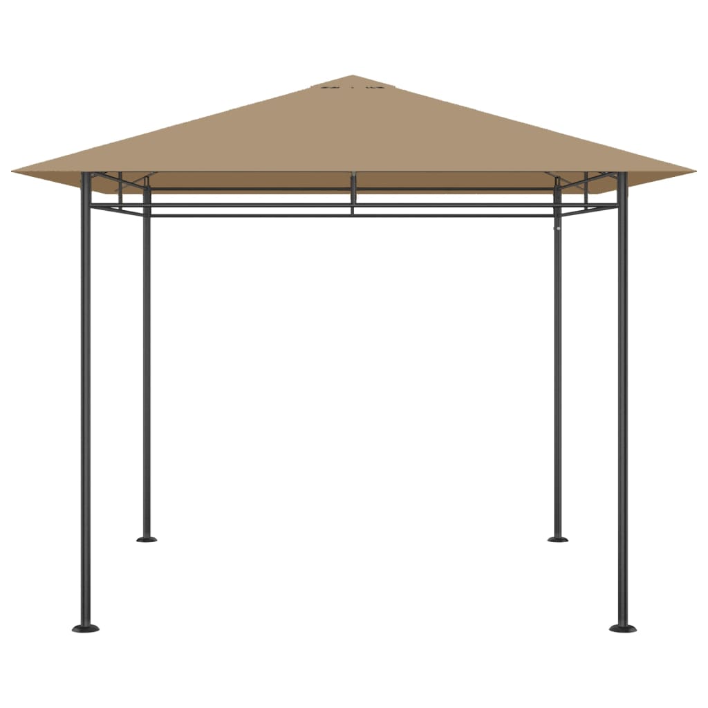 Gazebo 3x3x2.7 m Taupe 180 g/m²