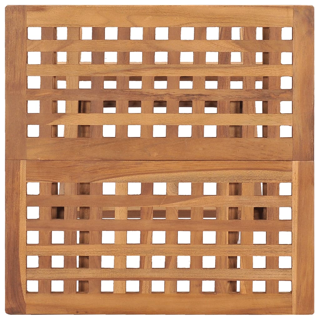 3 Piece Folding Outdoor Dining Set Solid Teak Wood