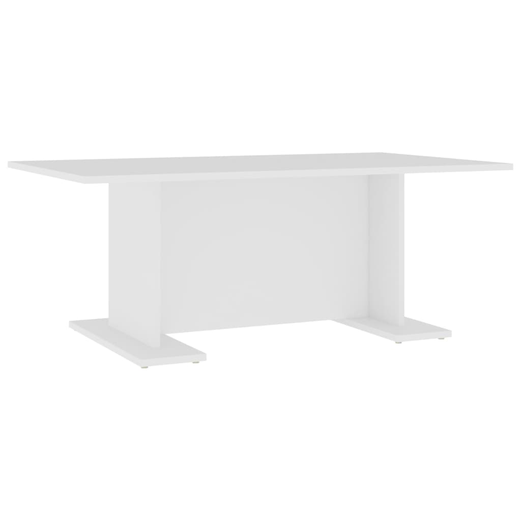 Coffee Table White 103.5x60x40 cm Engineered Wood