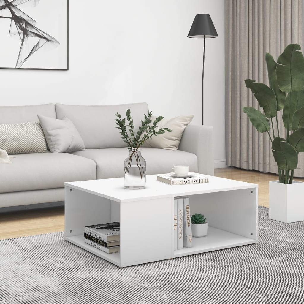 Coffee Table White 90x67x33 cm Engineered Wood