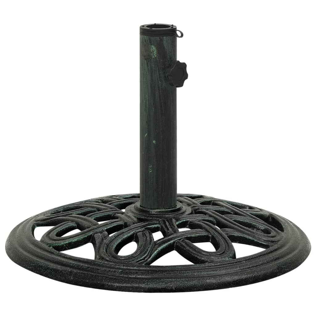 Umbrella Base Green 40x40x32 cm Cast Iron