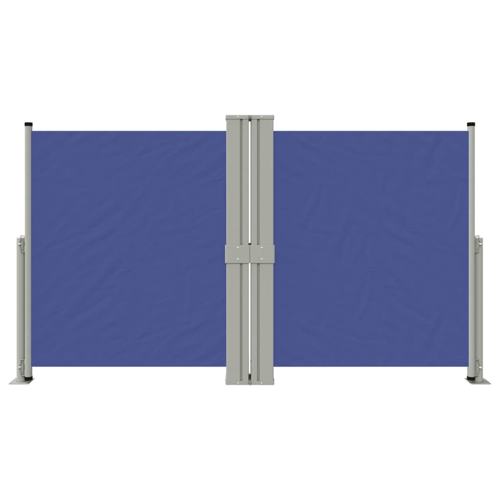 Retractable Side Awning Blue 140x1200 cm