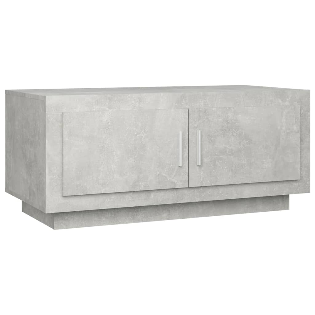 Coffee Table Concrete Grey 102x50x45 cm Engineered Wood