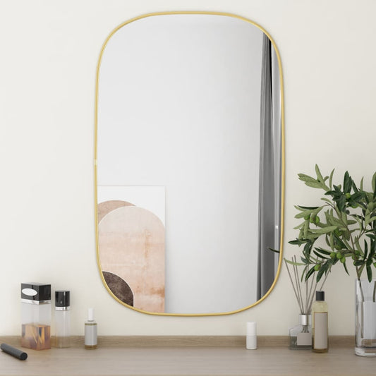Wall Mirror Gold 80x50 cm