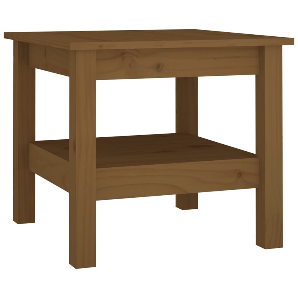 Coffee Table Honey Brown 45x45x40 cm Solid Wood Pine