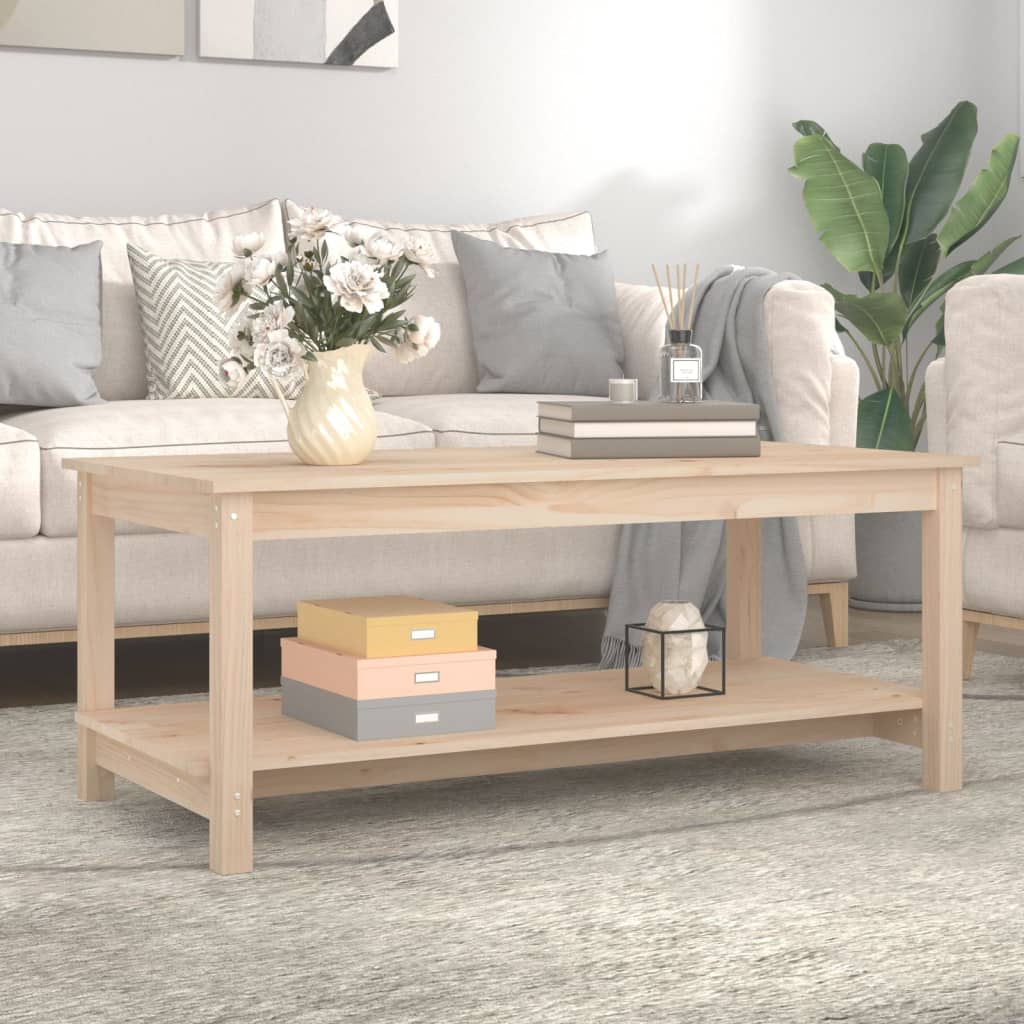 Coffee Table 110x55x45 cm Solid Wood Pine