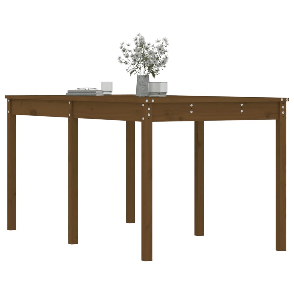 Garden Table Honey Brown 159.5x82.5x76 cm Solid Wood Pine