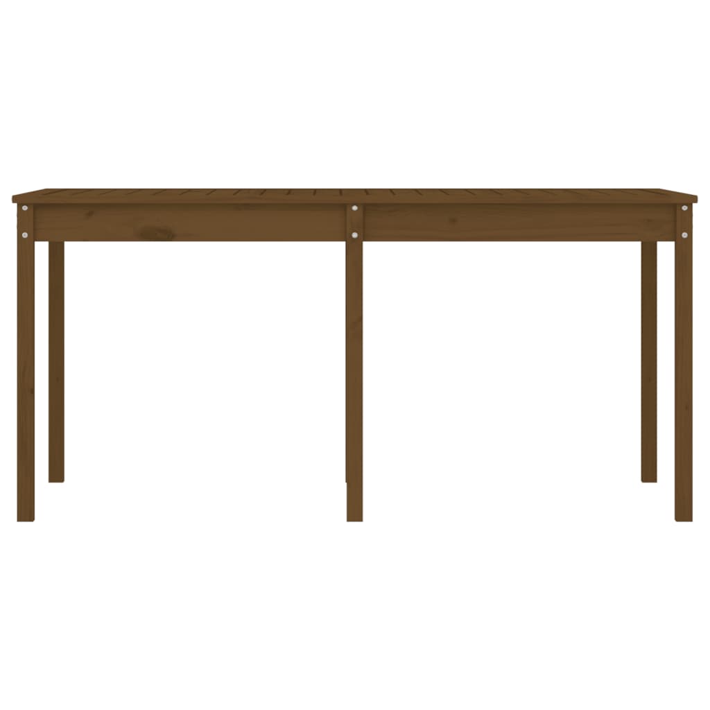 Garden Table Honey Brown 159.5x82.5x76 cm Solid Wood Pine