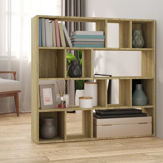 Book Cabinet/Room Divider Sonoma Oak 105x24x102 cm