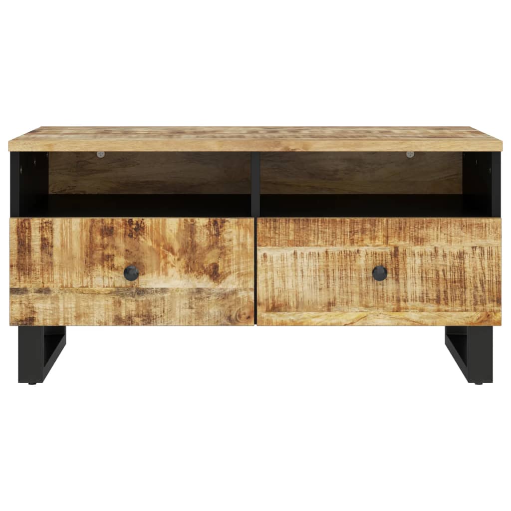 Coffee Table 80x54x40 cm Solid Wood Mango&Engineered Wood