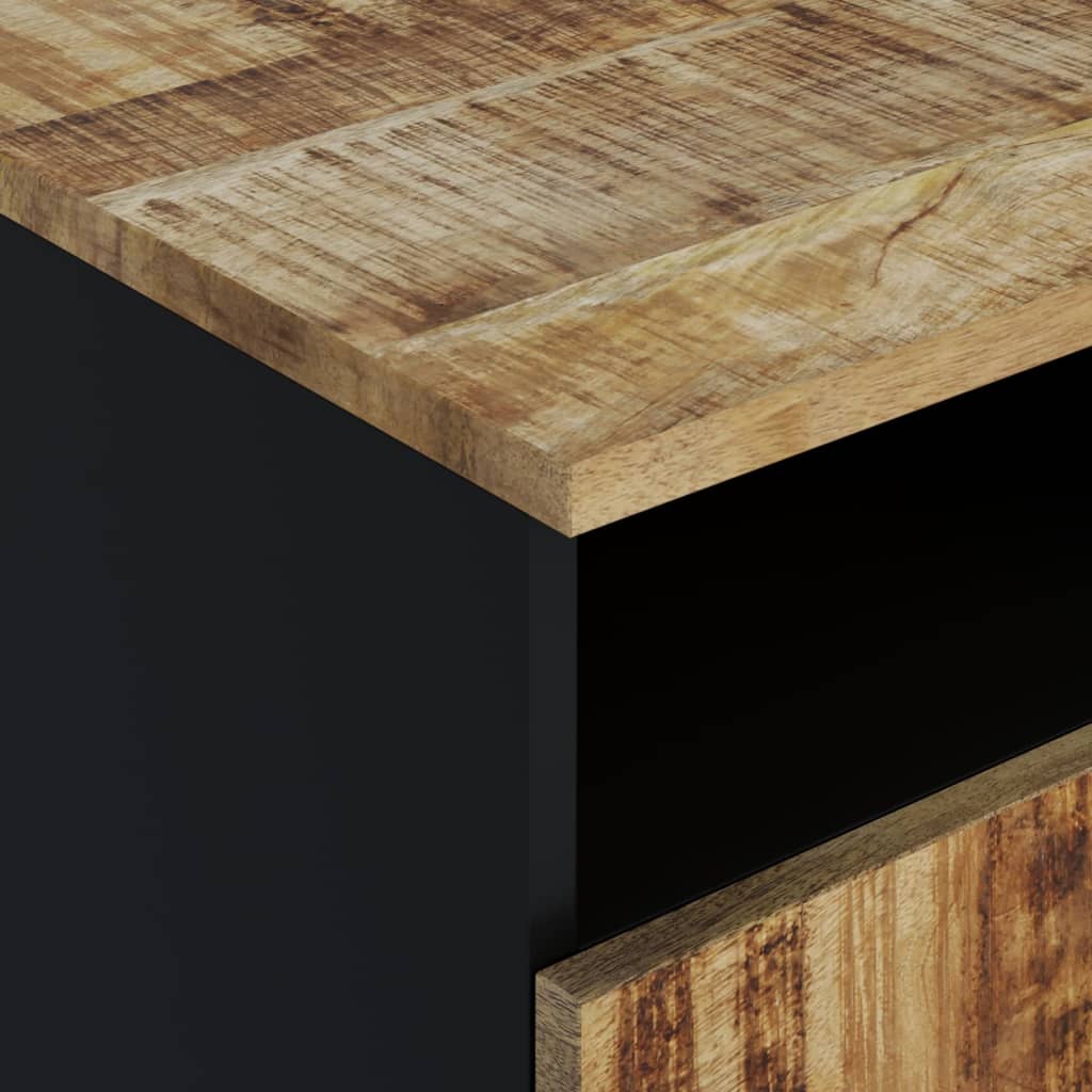 Coffee Table 80x54x40 cm Solid Wood Mango&Engineered Wood