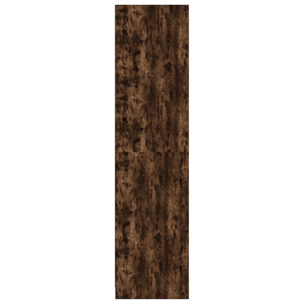 Wardrobe Smoked Oak 100x50x200 cm Engineered Wood