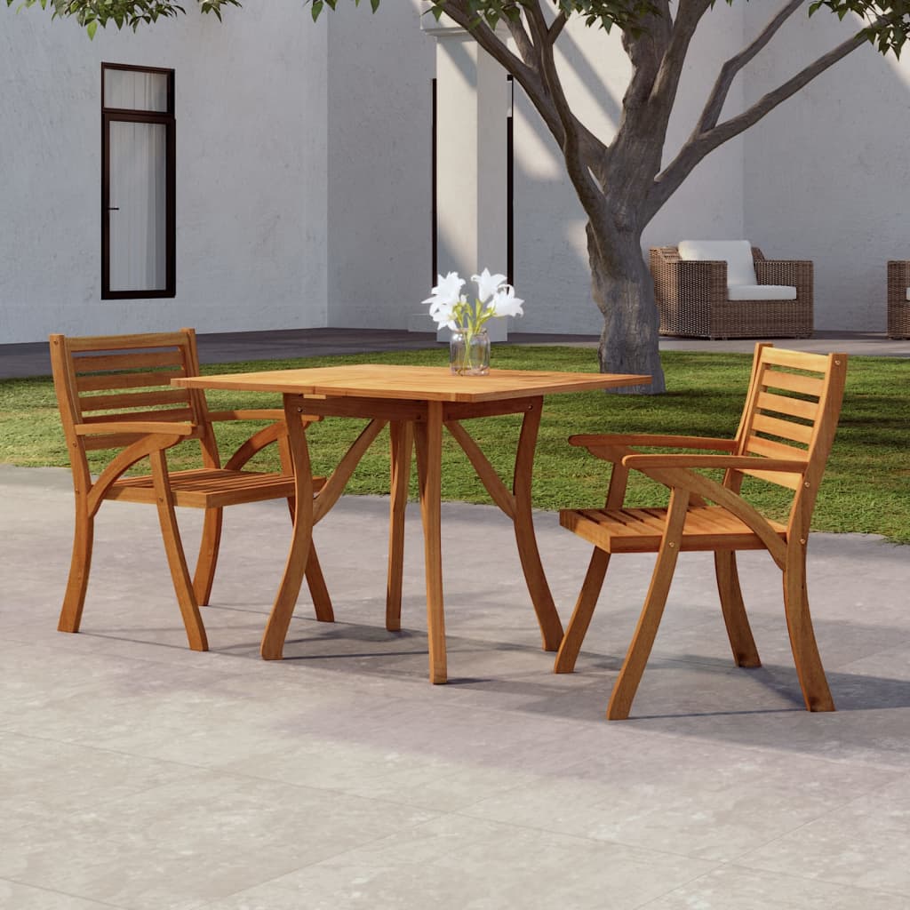 Garden Table 85x85x75 cm Solid Wood Acacia