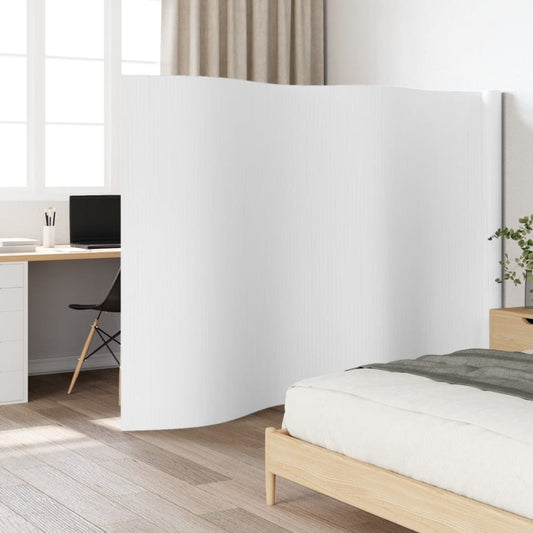 Room Divider White 165x600 cm Bamboo