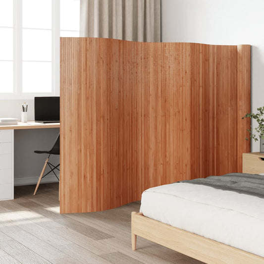 Room Divider Brown 165x800 cm Bamboo