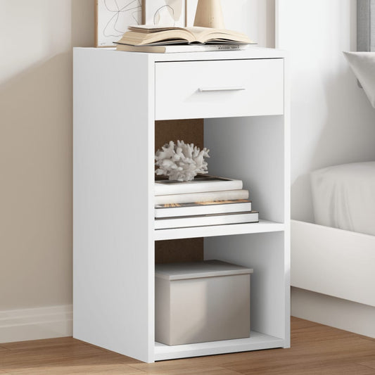 Bedside Cabinets 2 pcs White 35x34x65 cm Engineered Wood