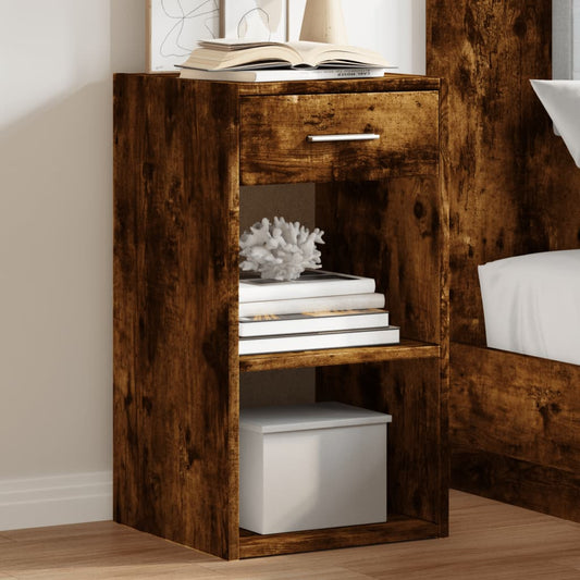 Bedside Cabinets 2 pcs Smoked Oak 35x34x65 cm Engineered Wood