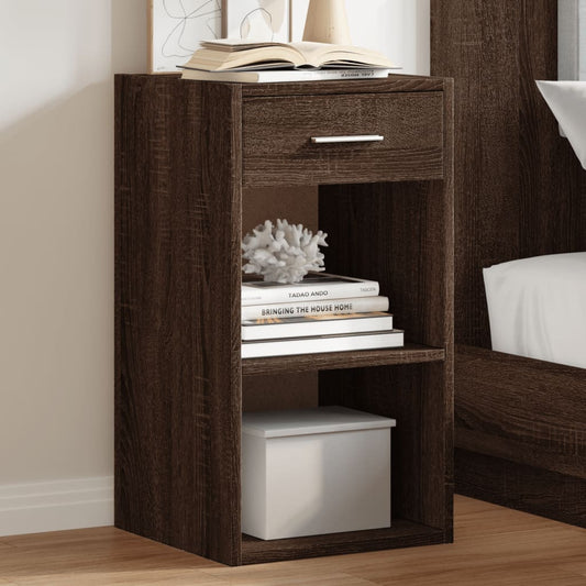 Bedside Cabinets 2 pcs Brown Oak 35x34x65 cm Engineered Wood