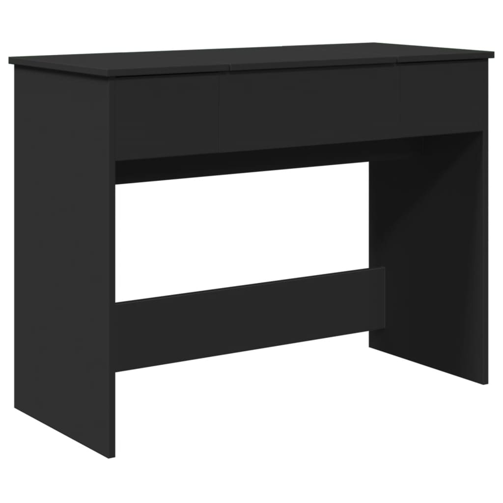 Dressing Table with Mirror Black 100x45x76 cm