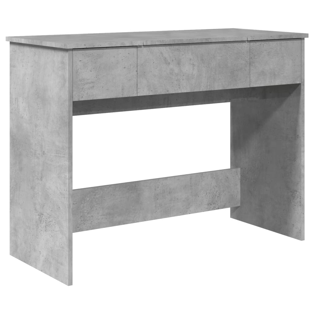 Dressing Table with Mirror Concrete Grey 100x45x76 cm