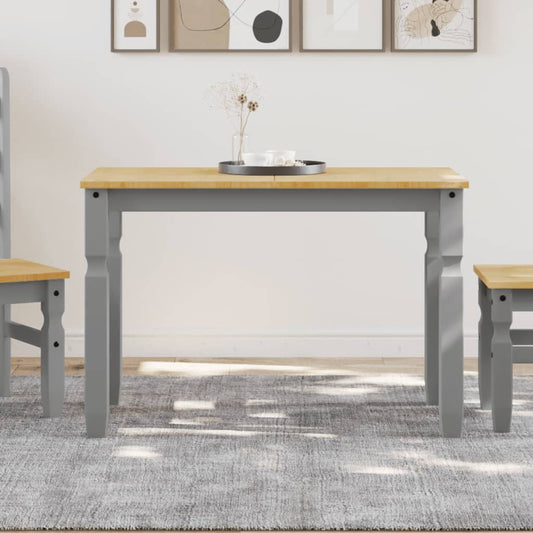 Dining Table Corona Grey 112x60x75 cm Solid Wood Pine