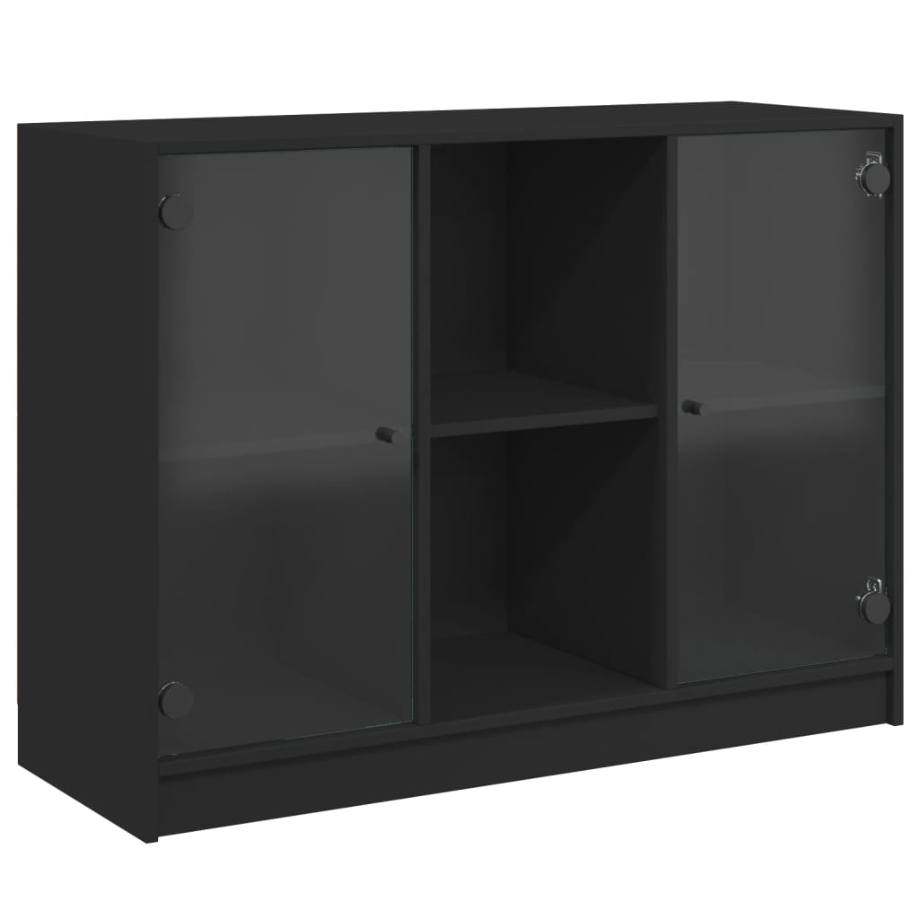 Sideboard Black 102x37x75.5 cm Engineered Wood
