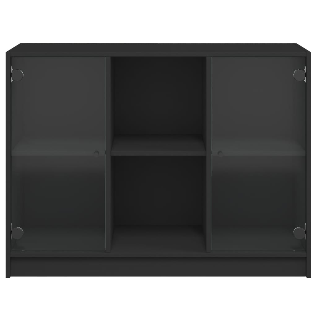 Sideboard Black 102x37x75.5 cm Engineered Wood