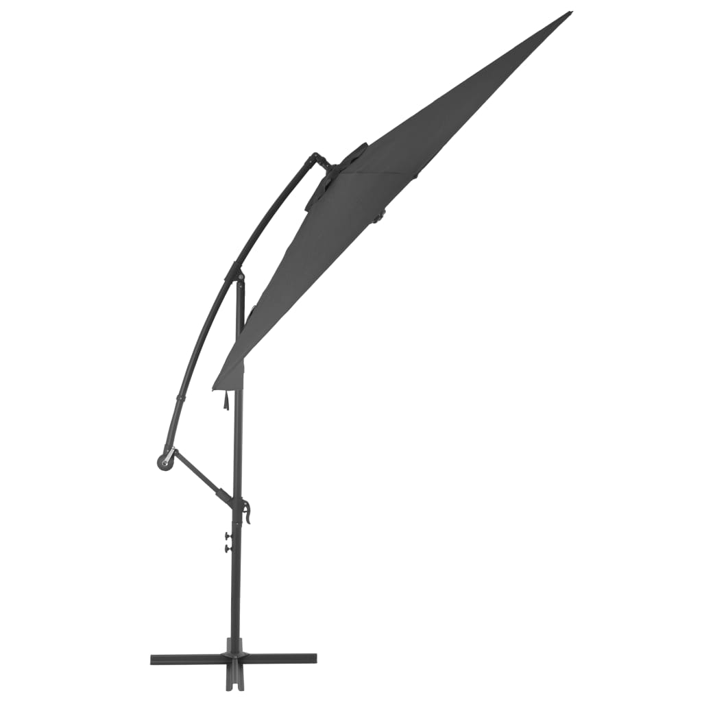 Cantilever Garden Parasol with Aluminium Pole 300 cm Anthracite