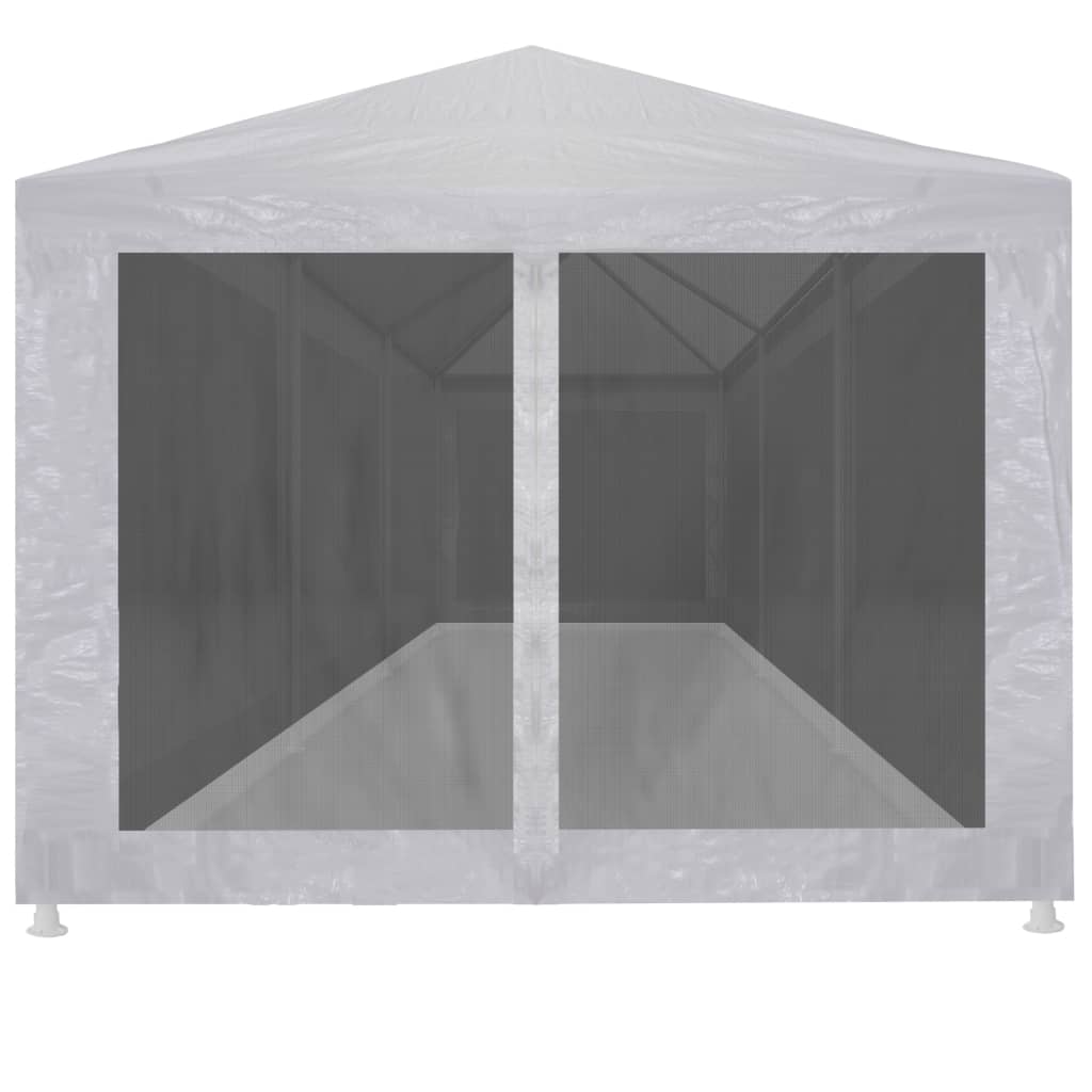 Party Tent with 8 Mesh Sidewalls 9x3 m