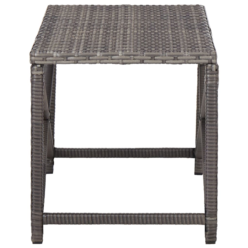 Garden Bench 80 cm Poly Rattan Grey