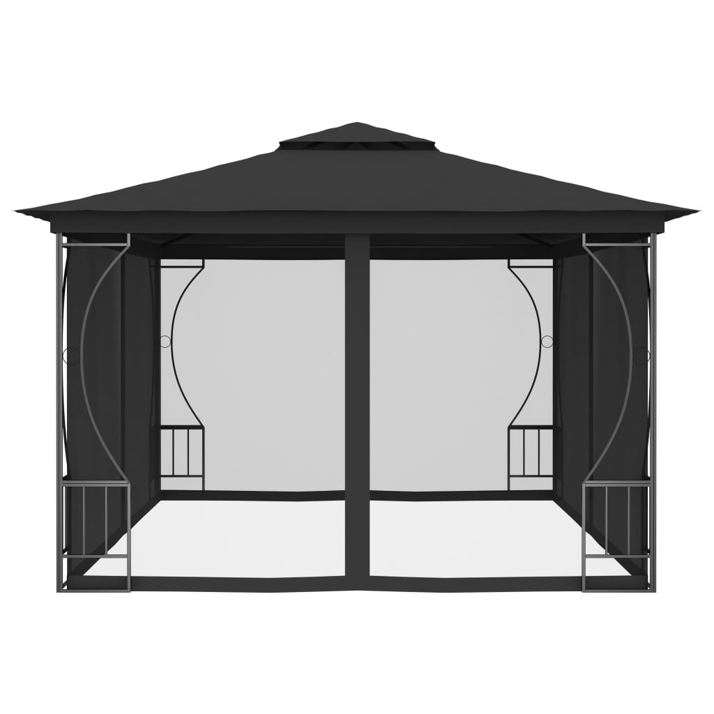 Gazebo with Nets 300x400x265 cm Anthracite