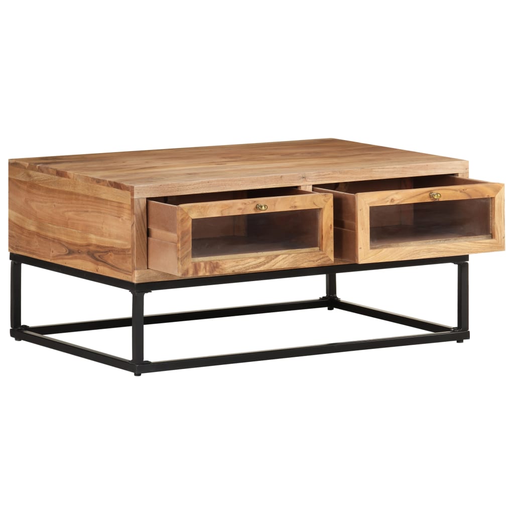 Coffee Table 90x60x40 cm Solid Acacia Wood