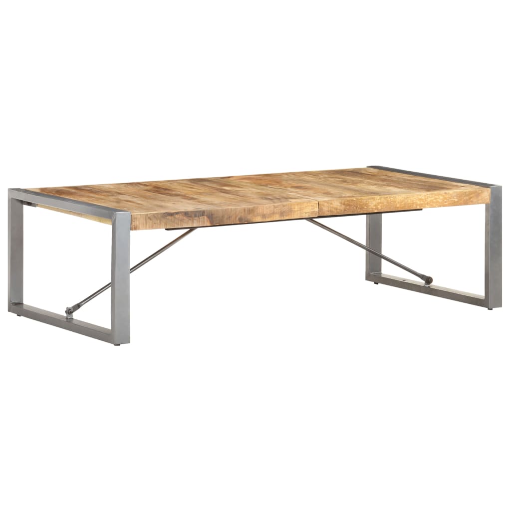 Coffee Table 140x70x40 cm Rough Mango Wood