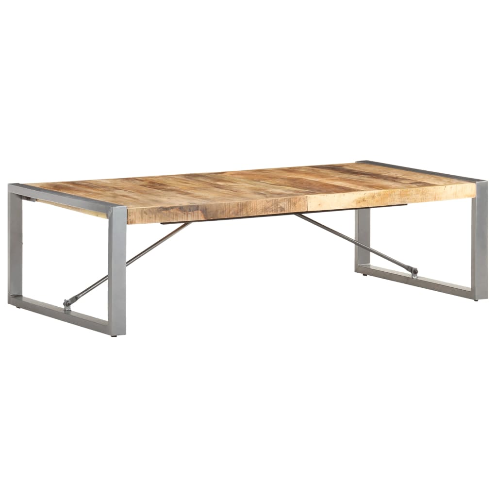 Coffee Table 140x70x40 cm Rough Mango Wood